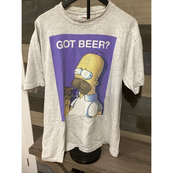 S.B..W. Other - HOMER SIMPSON "GOT BEER " T- Shirt Classic Vtg 1990s Size XL WISE COTTON